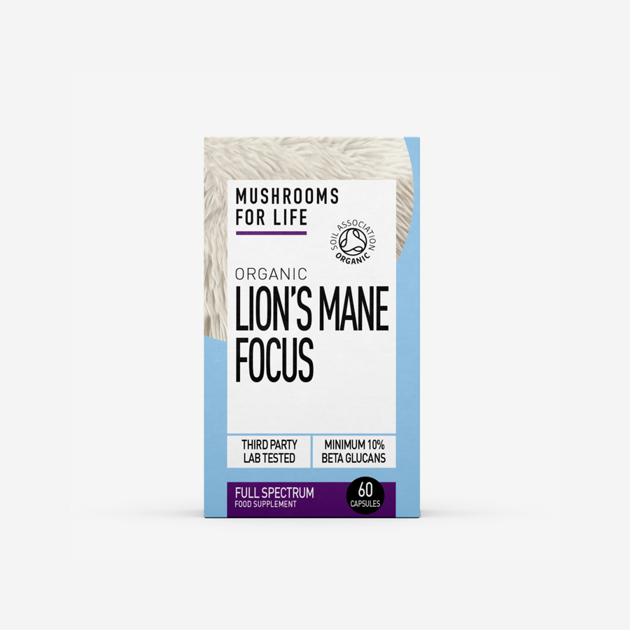 Organic Lion's Mane Focus Optimised Blend Capsules / Powder