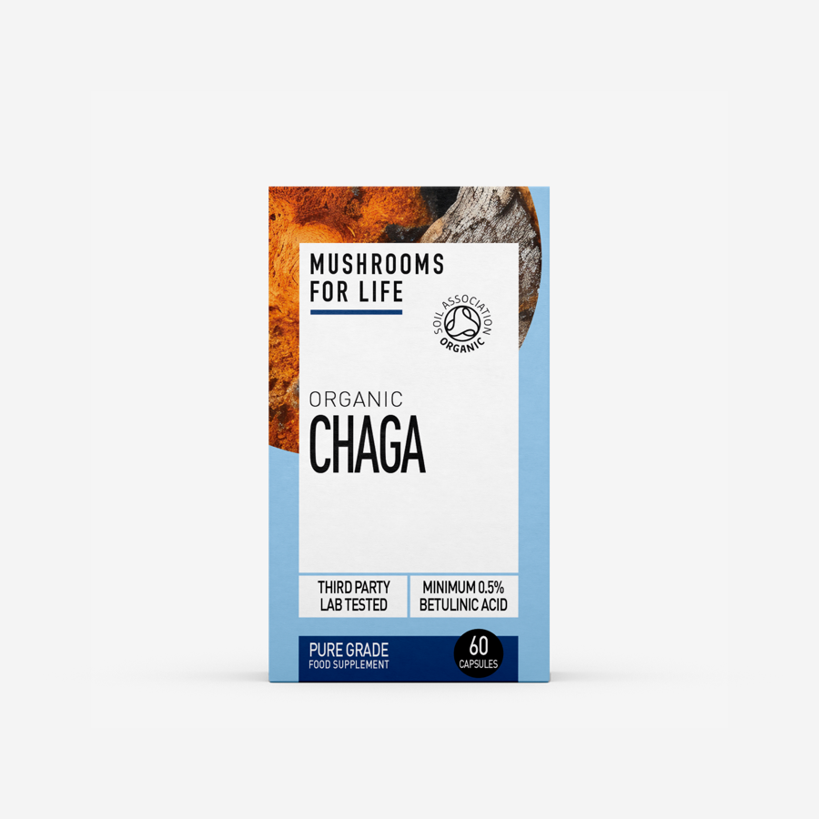 Organic Chaga Pure Grade Extract Capsules